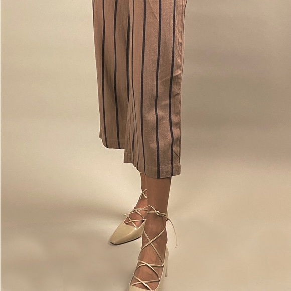 Charles & Keith Off White Ankle Tie Pumps with Block Heel - Picture 5 of 5